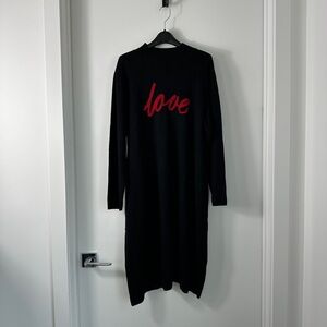 Lane Bryant Black Sweater with Red Detail